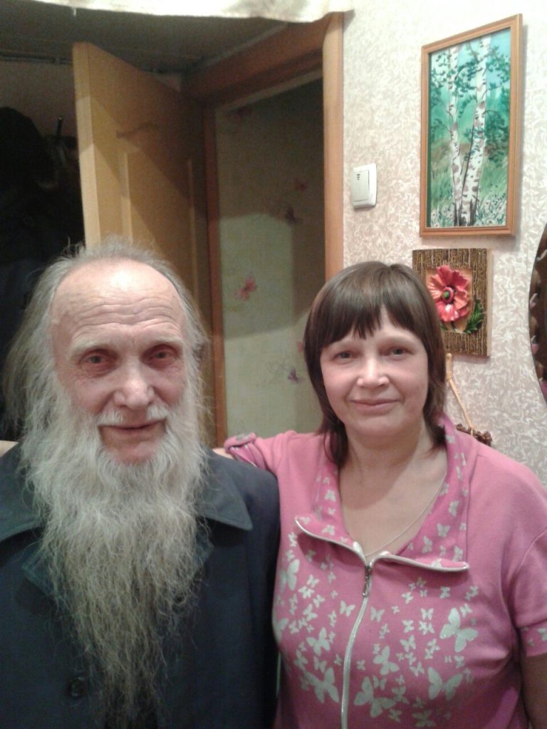 Е.Н. Отинова с папой (2010-е)