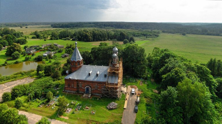 Покровская церковь. Смоленская область, Тёмкинский район, деревня Дуброво
